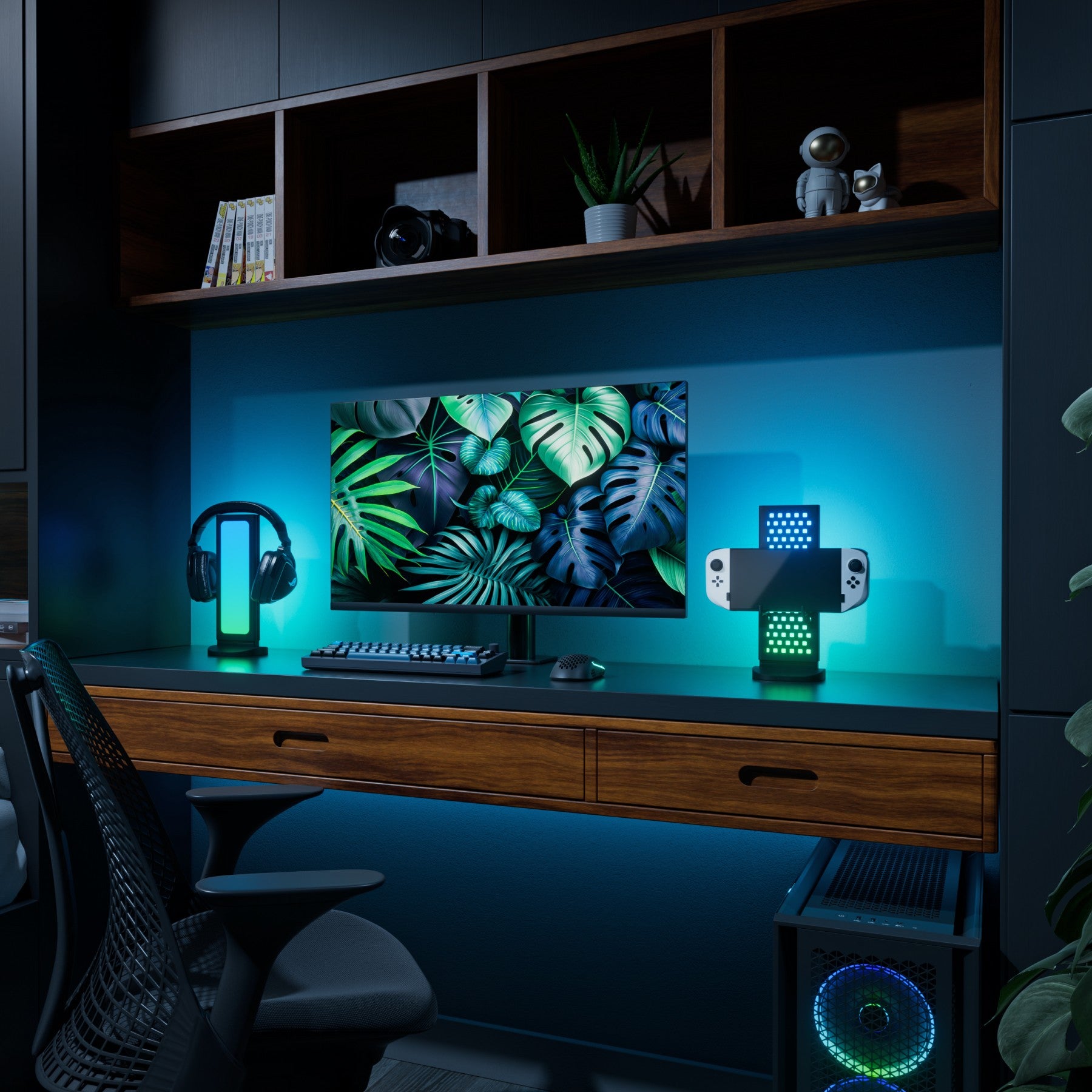 페그보드 데스크 독 (블랙)