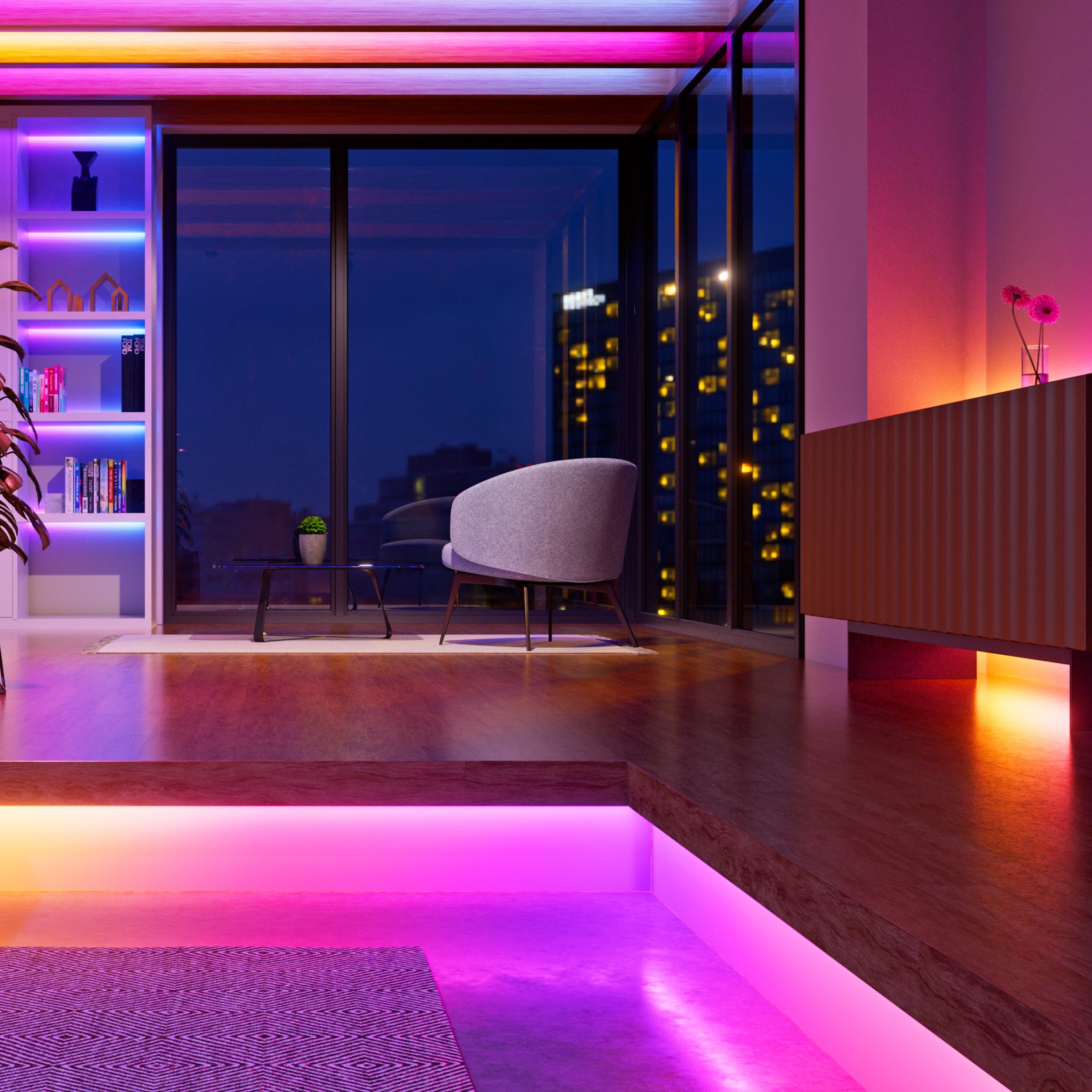 <tc>Matter</tc> 스마트 멀티컬러 HD 라이트스트립 16.4피트(5m)