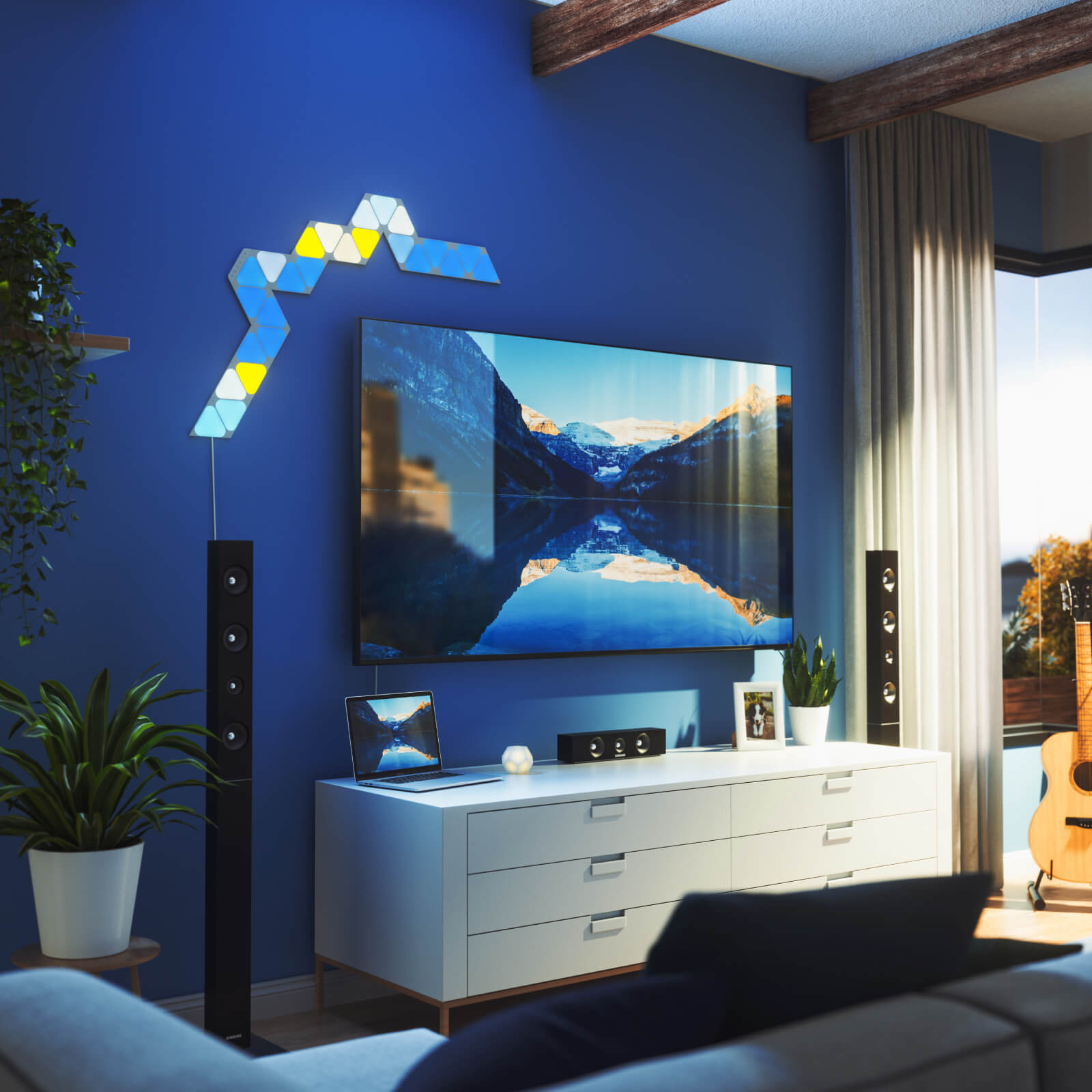 Nanoleaf Shapes ミニトライアングル　拡張パック 10枚入り　B Nanoleaf Shapes Mini Triangles Expansion | Smart LED Light Panels
