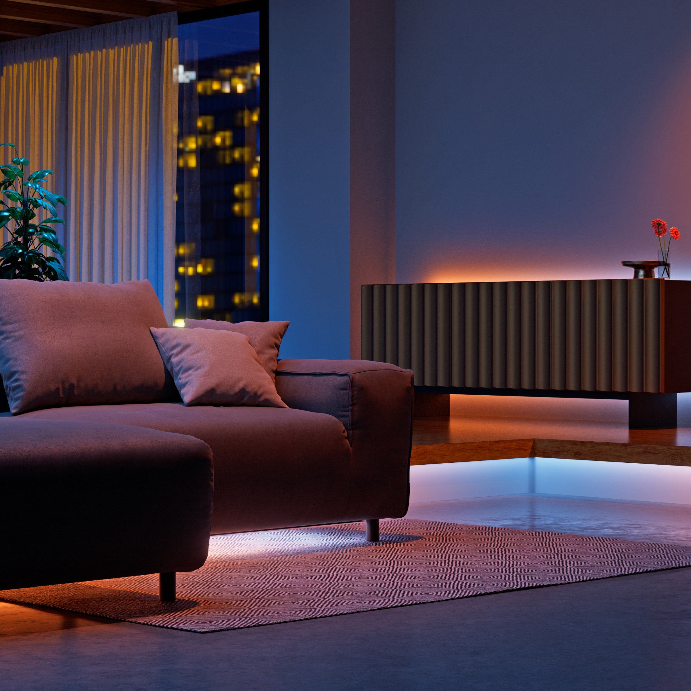 <tc>Matter</tc> 스마트 멀티컬러 HD 라이트스트립 16.4피트(5m)