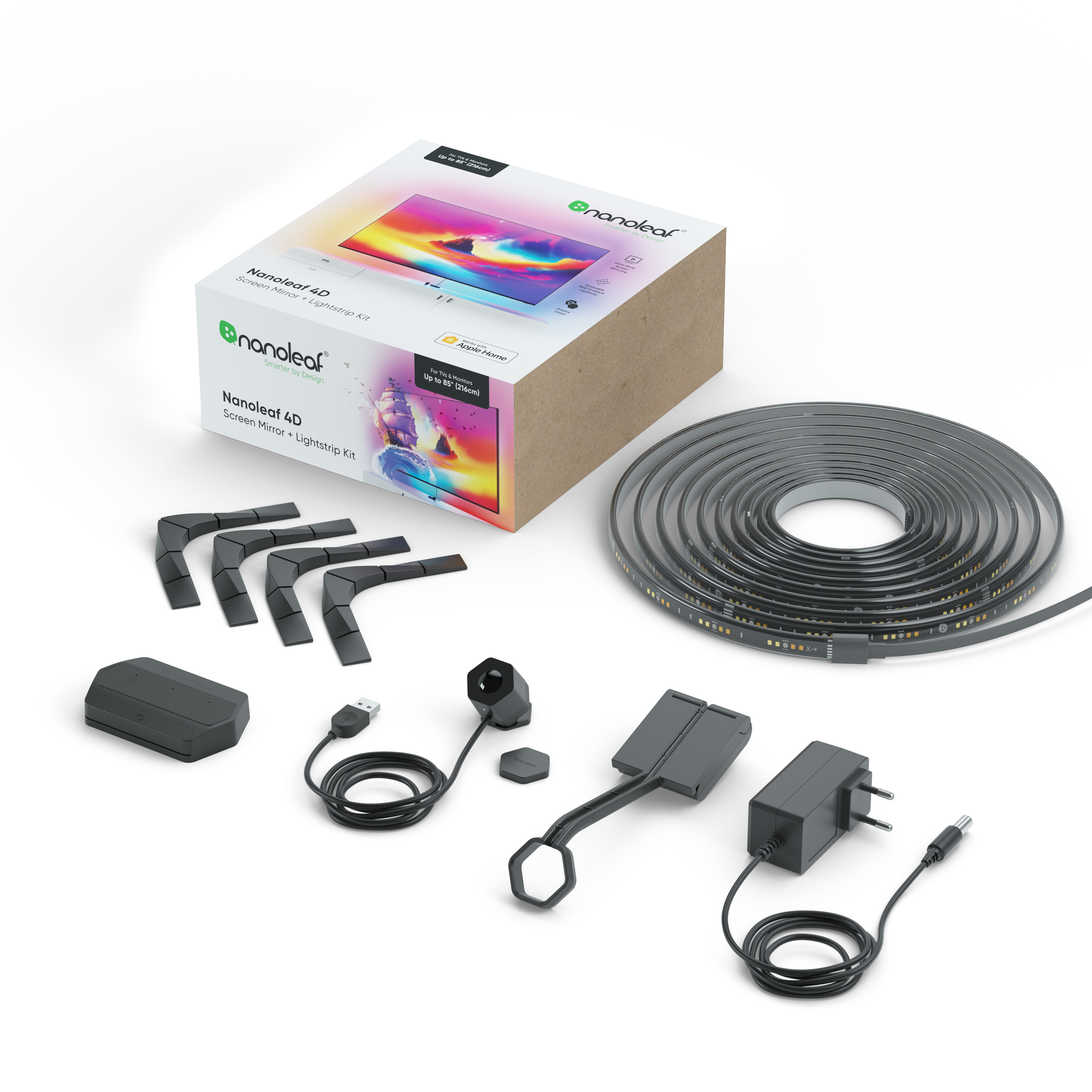 Nanoleaf 4D Screen Mirror + Lightstrip Kit (For TVs and Monitors up to 85")