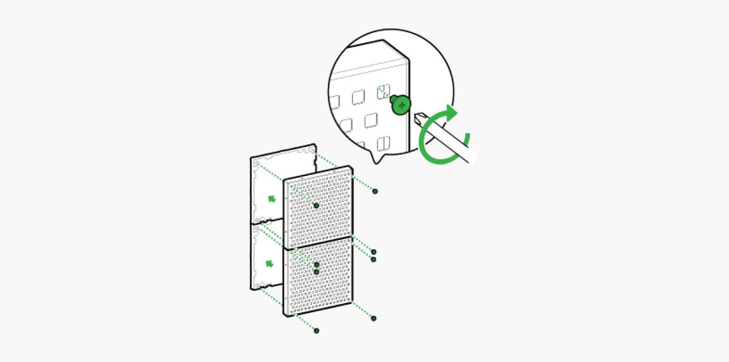 Connecting Multiple Pegboards Step 2