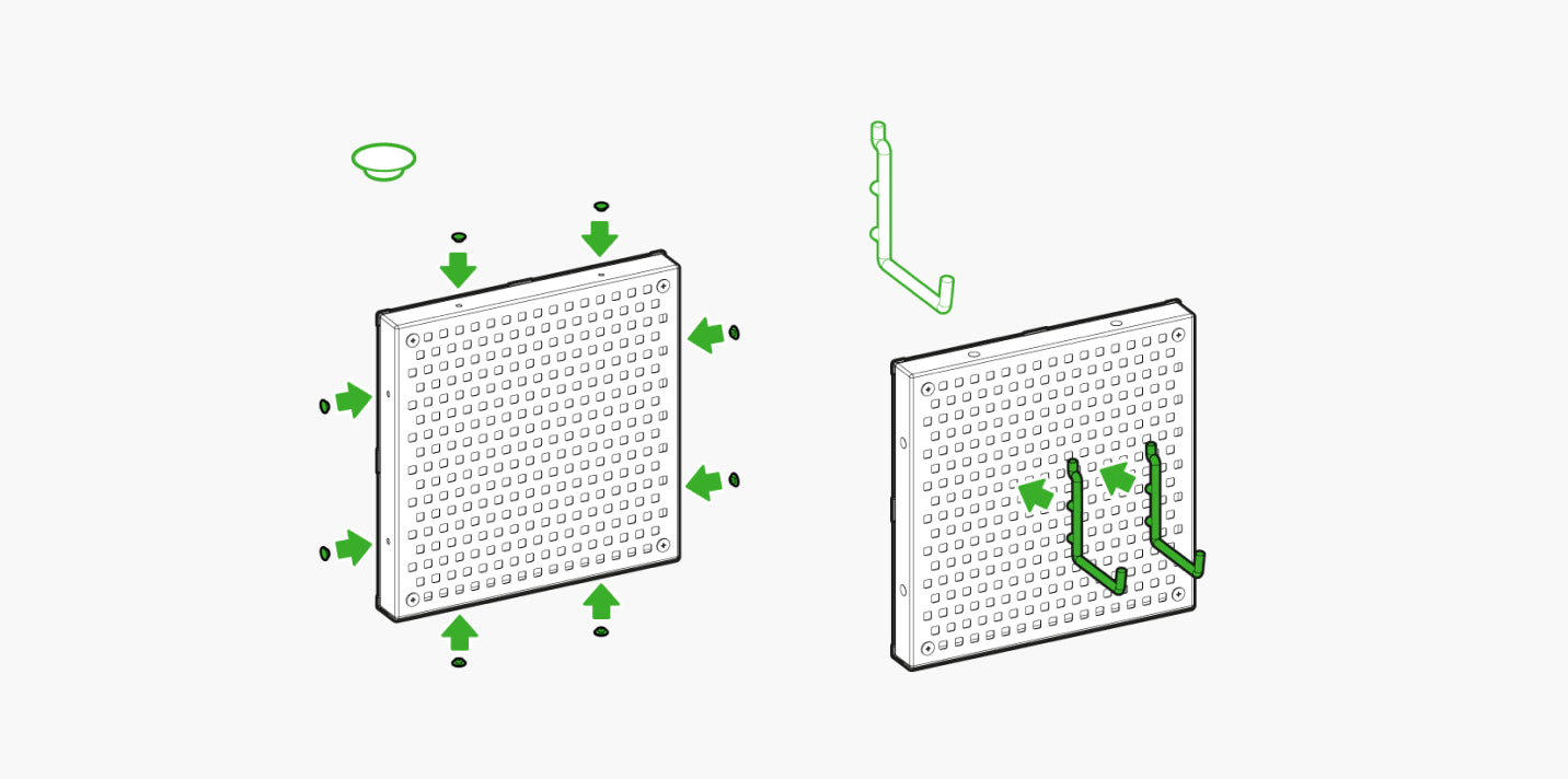 Connecting Multiple Pegboards Step 5