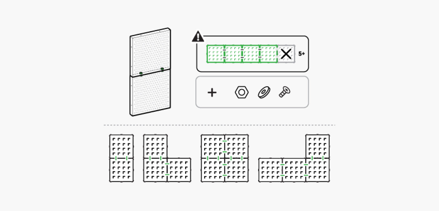 Installing Light Pegboards Step 1