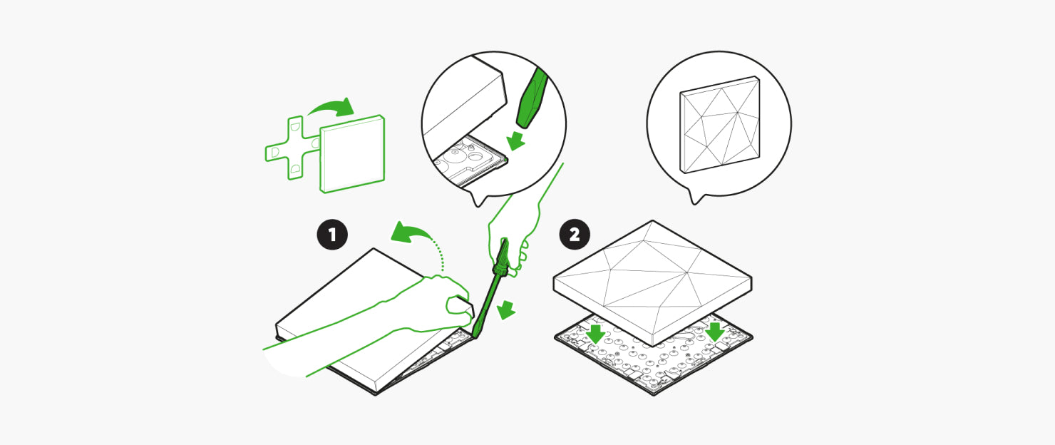 Install Textured Squares