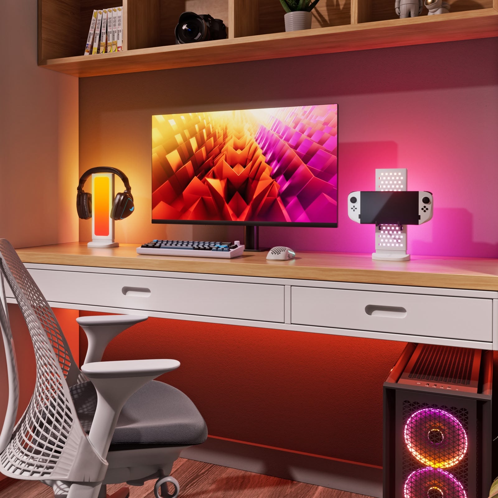 <tc>桌面釘板收納架</tc> (白色)