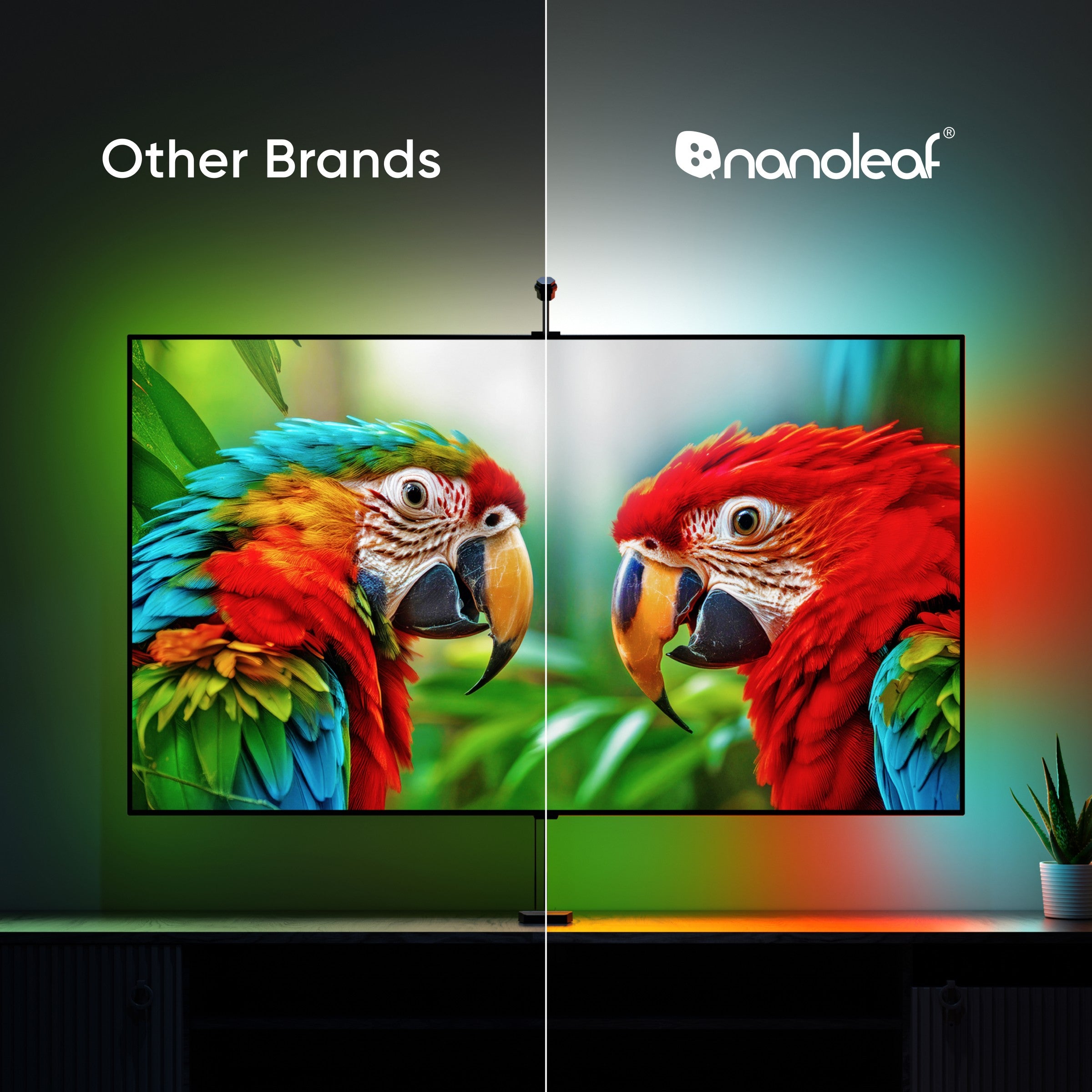 <tc>Nanoleaf</tc> 나노리프 4D V2 스크린 미러링 카메라 + 라이트스트립 키트 (최대 65인치 TV 지원)