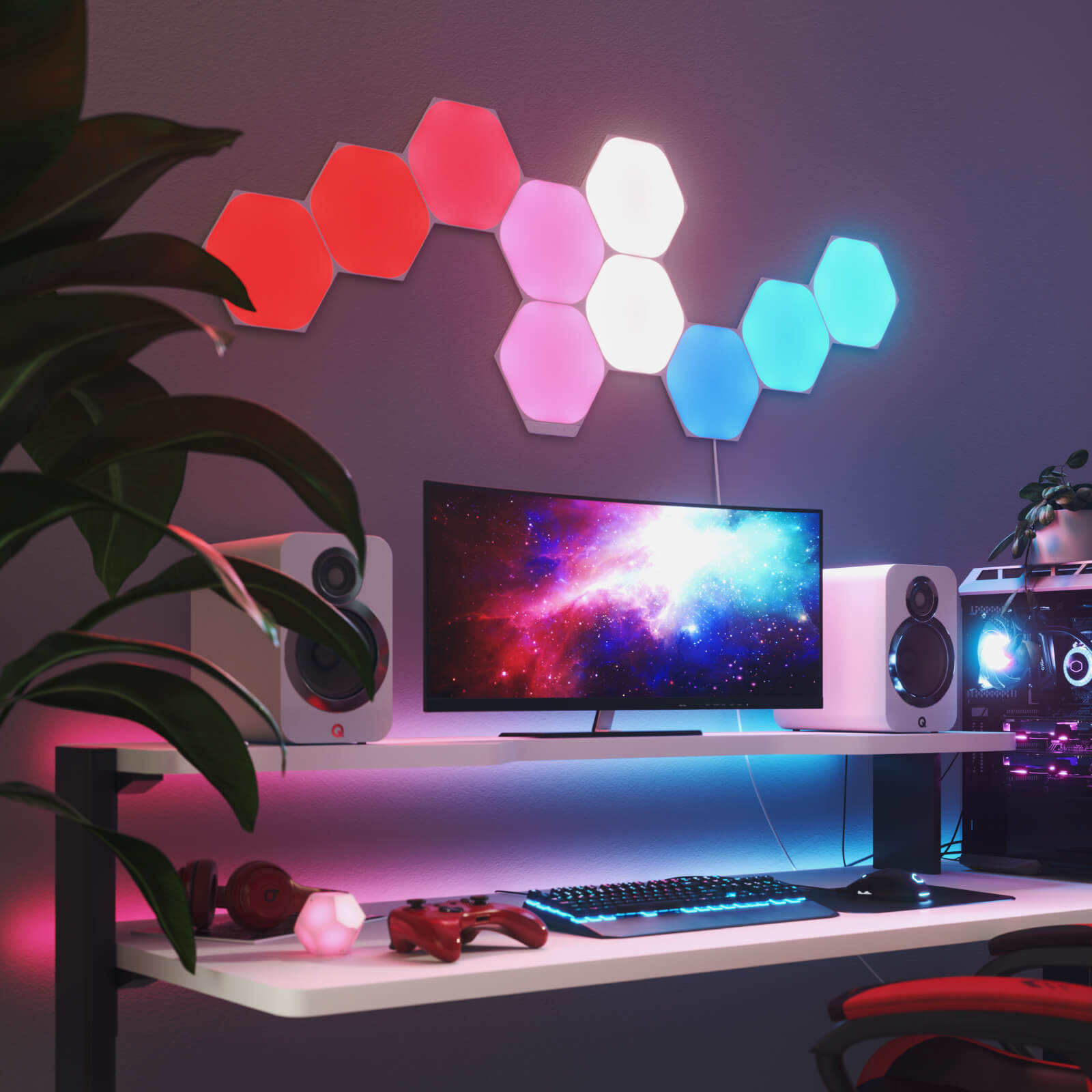 Nanoleaf Shapes Hexagons Expansion | Smart LED Light Panels