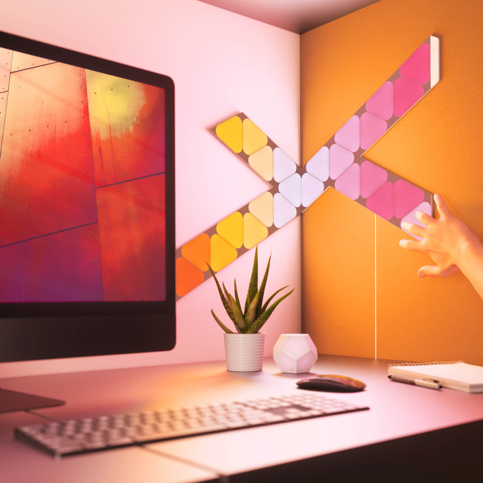 Nanoleaf Shapes Mini Triangles Expansion | Smart LED Light Panels