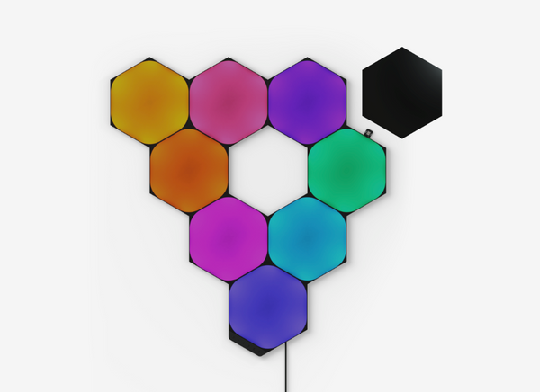 Nanoleaf Shapes Hexagons スタータキット Shapes Hexagons Starter Kit (9 Panels) - NL42-0006HX-9PK