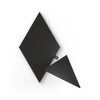 Nanoleaf Shapes | Limited Edition Ultra Black Triangles Expansion Pack (3 Panels)